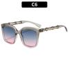 European and American retro fashion big frame bamboo legs street shot sunglasses travel outdoor sunscreen vacation cycling sunglasses