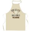 Kitchen Apron - Personalized (first Name) - Resistant Cotton - Breton Print - Adjustable Ties
