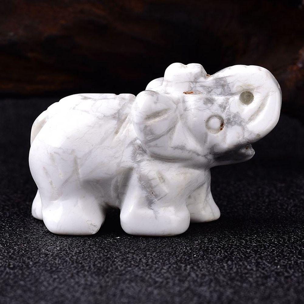 Decor Amethyst Obsidian Rose Quartz Small Decoration Stone Crafts Christmas Present Elephant Statue