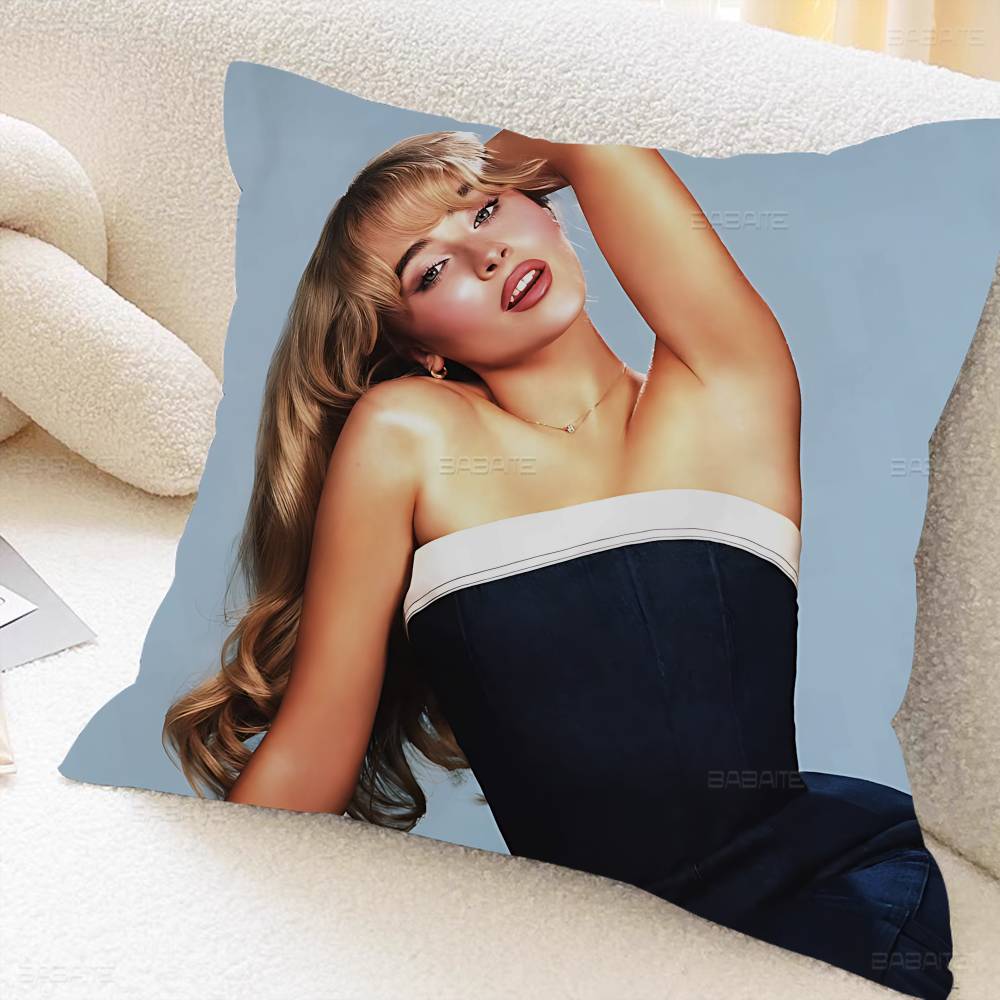 Sing Sabrina Carpenter Album Cushion Cover Pillow Cover Decor Pillowcase Printed Cushion Case for Couch