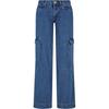 Urban Classics Womens/Ladies Denim Low Rise Cargo Jeans