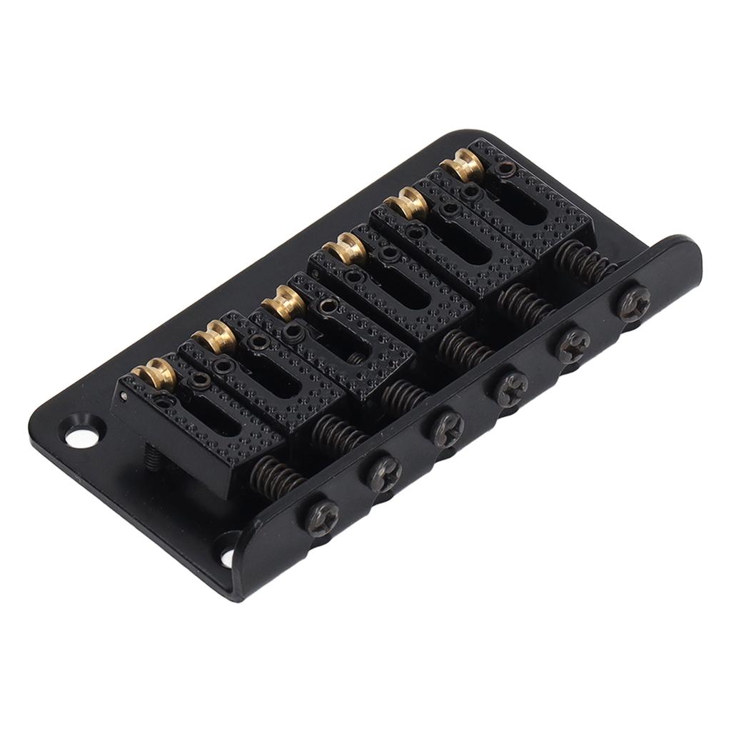 Hardtail Saddle Bridge 6 String 78mm Zinc Alloy Copper Electric Guitar Bridge for Replacement