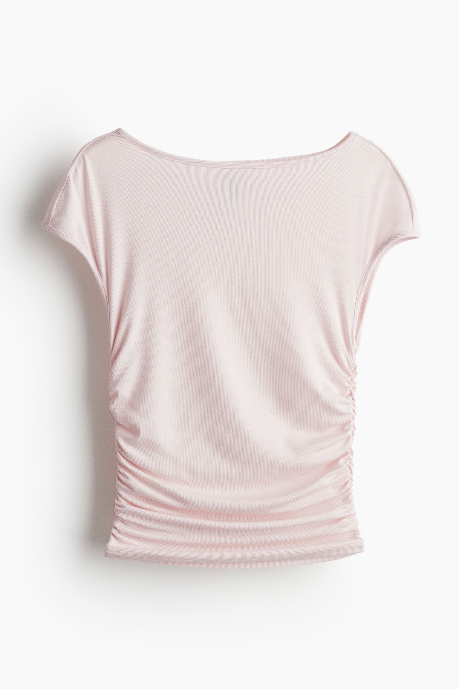 

Топ со сборками и короткими рукавами