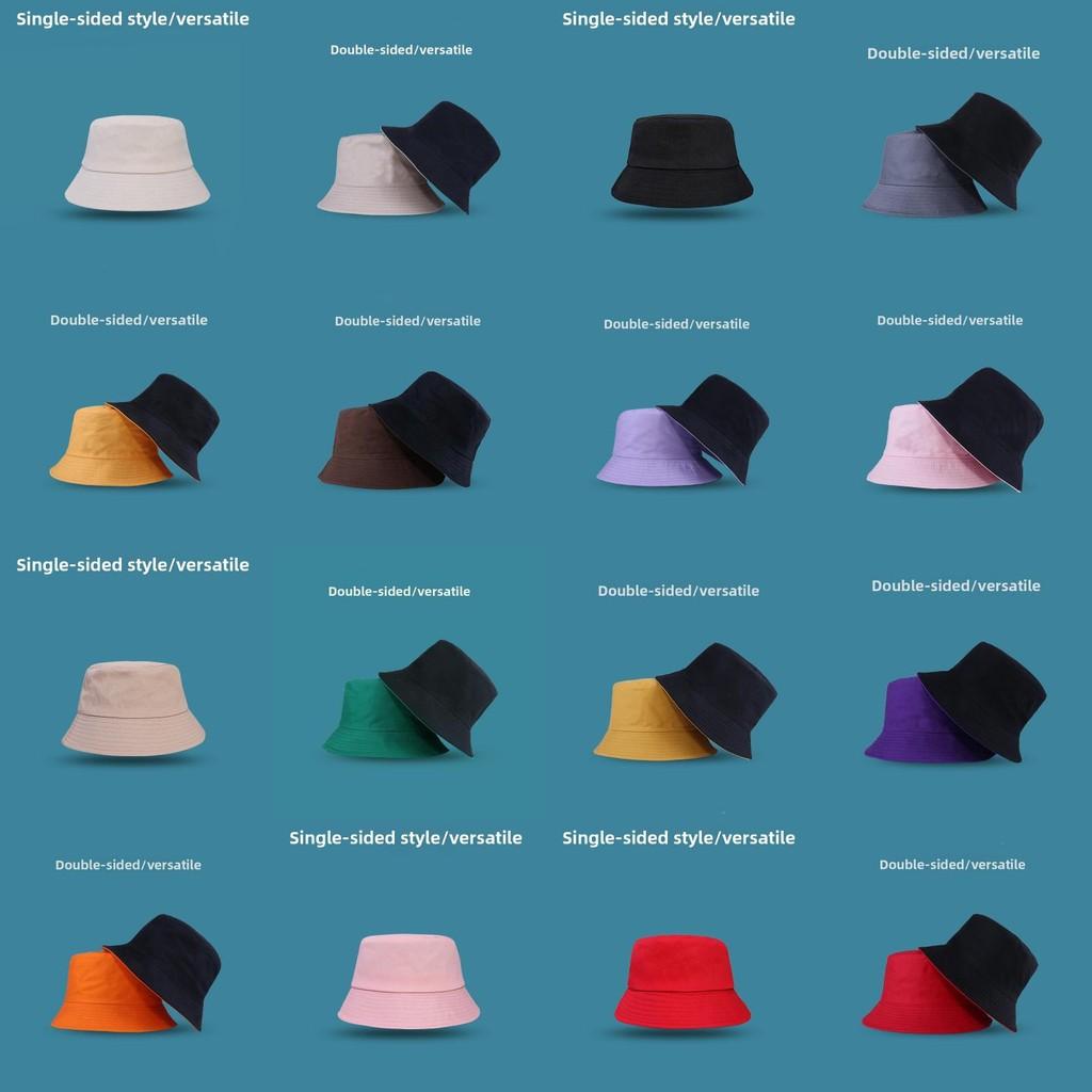 Simple Hat Fisherman With Solid Color And Single Sided Double Design For Daily
