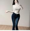 Elegant Slim Fit See-Through High Neck Long Sleeve T-Shirt