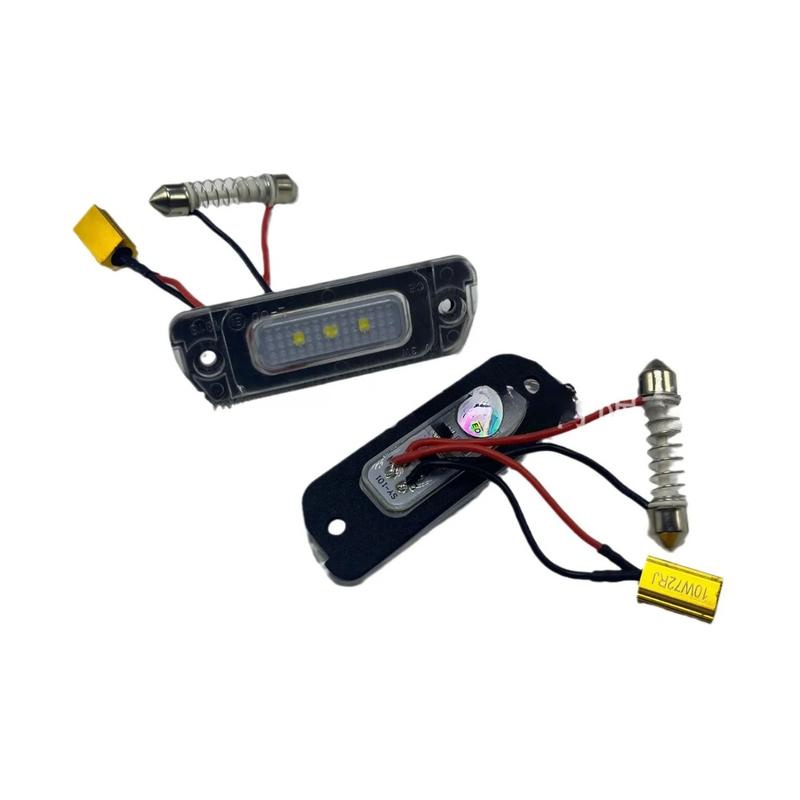 

LED License Plate Light with Decoder Compatible with Mercedes Benz W164 X164 W251 R Class GL Class ML Class Car Accessories