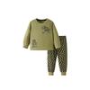 Boys' Cotton Pajamas Spring and Autumn New Children's Long sleeve Homewear Set Boys' Heattech Long Johns Children's Clothing Two-piece Set