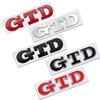 3D Metall GTD Logo Auto Aufkleber Aufkleber Front Hood Grill Emblem für VOLKSWAGEN VW Polo Golf 4 5 6 7 MK4 MK5 MK6 MK7