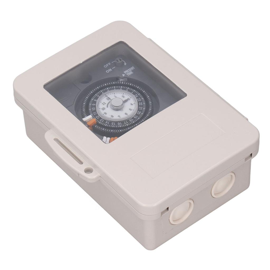 Mechanical Timer Switch IP53 Rainproof 24H Cycle Time Relay 30A 250VAC Contact Capacity 100?240VAC