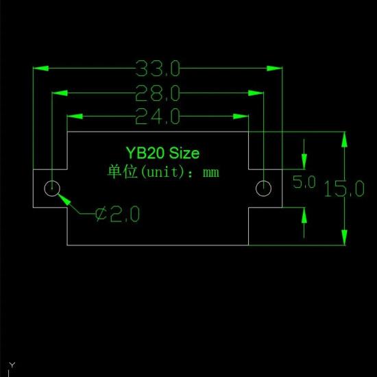 YB20 DC 0-100V 300V 600V LED Digitální voltmetr Měřič napětí Volt nástroj 3-vodičový Červený displej Volt panelový měřič Monitor