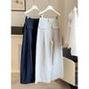 Pantalon Casual Polyvalent pour Femme Automne, Taille Haute, Coupe Ample, Amincissant, Jambe Large—Pantalon Commuter Uni