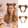 Stirnband Süße Bärenohren Plüsch-Haarband Damen Mädchen Gesicht waschen Niedliche Tier-Stirnbänder Cosplay Reifen Band Haar-Accessoires