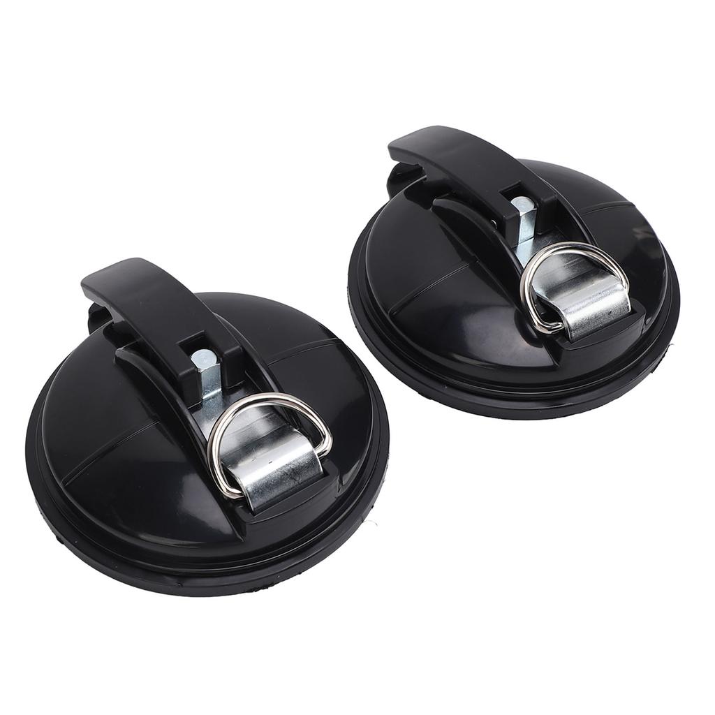 2pcs Rv Suction Cup Hooks Strong Hold Power Round Awning Suction Cup for T6 T5 T4 T6.1 Camper Caravan Motorhome Black