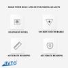 JIVTO Glycerine Filled Pressure Gauge 2.5 Inch Dia 1/4 NPT Back Mount 30,60,100 Psi & Bar