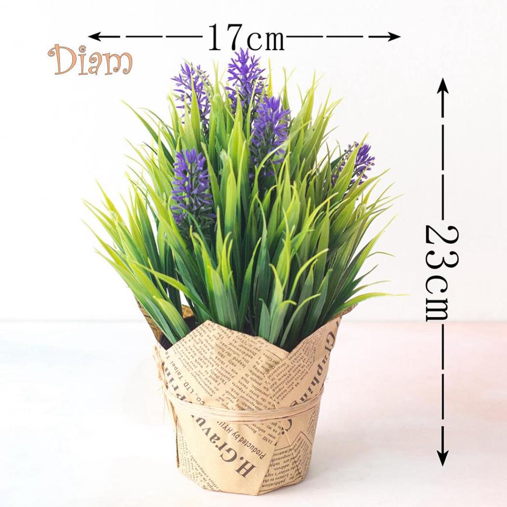 Magazin Elens 1buc flori artificiale plantă de lavandă bonsai acasă birou grădină birou decor petrecere