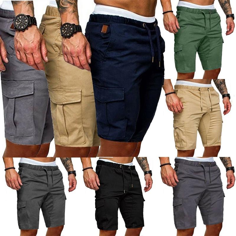 Men Shorts Summer Gym Sport Running Workout Cargo Pants Jogger Trousers Training