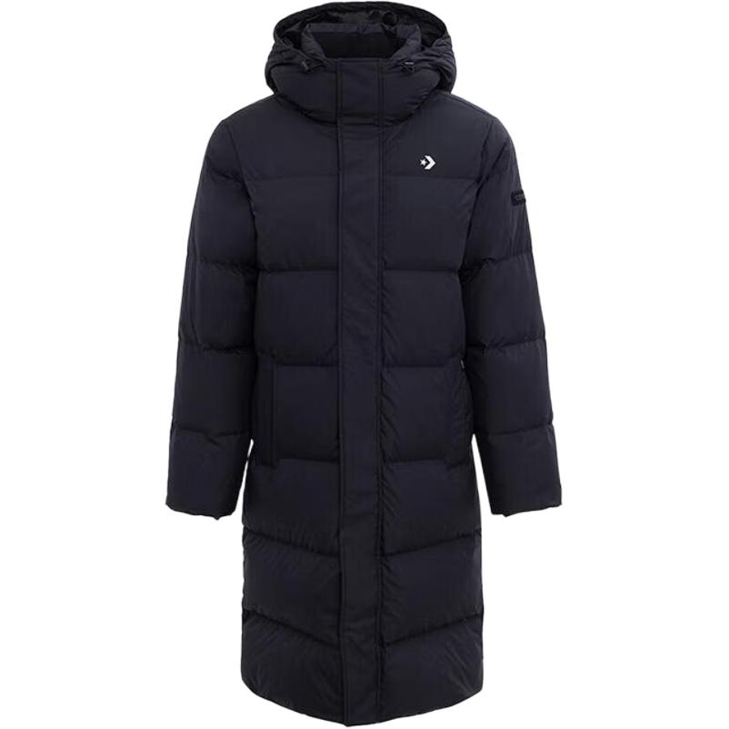 Converse Down Jackets Men s Blue Hooded Moderate Puffer Jacket MCJ120-023 L