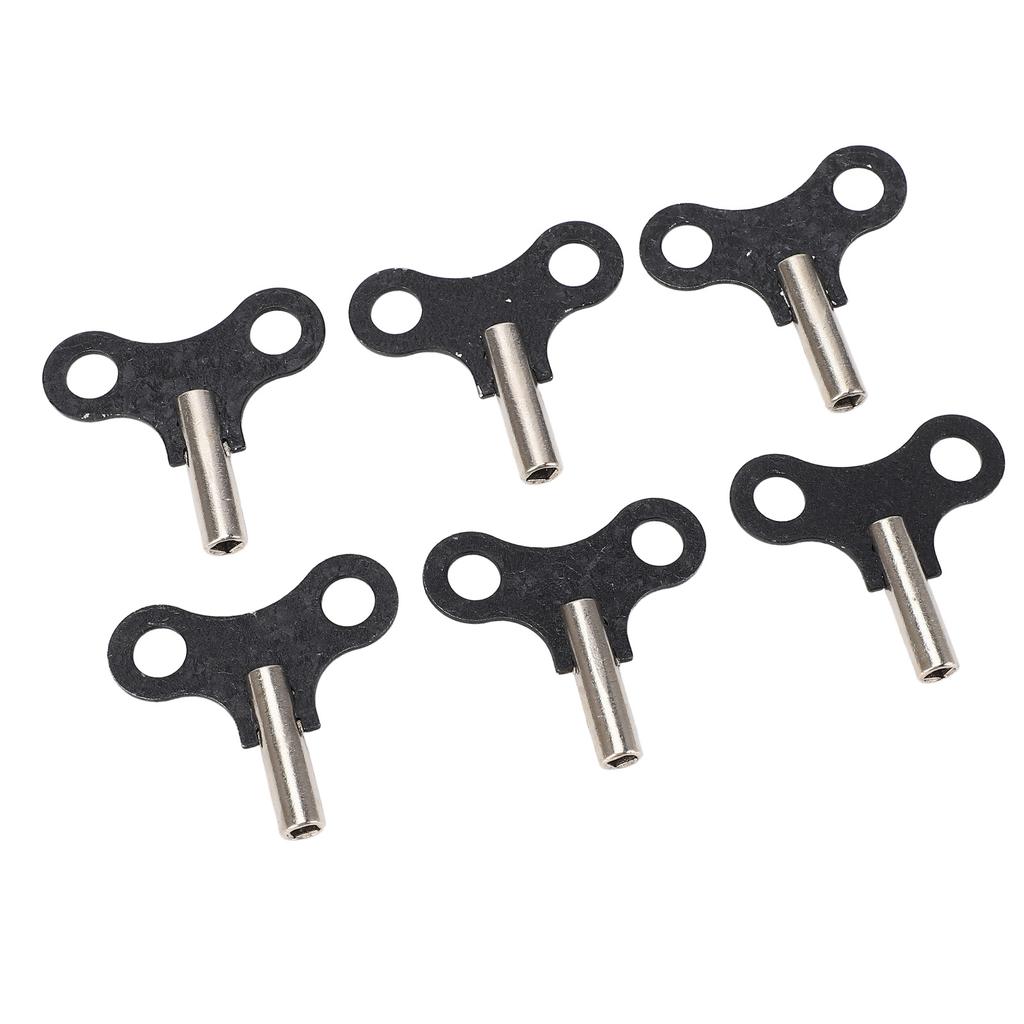 6 KS Klíčků na natahování Závěsné stolní hodiny Klíček na natahování Ocelové náhradní díly pro starožitné a vintage hodiny