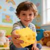 Soft Butter Cheese Fidget Toy Squishy Cheese Cube Squeeze Toys Slow Rebound Push Stress Relief Sensory Toy for Adults Gifts