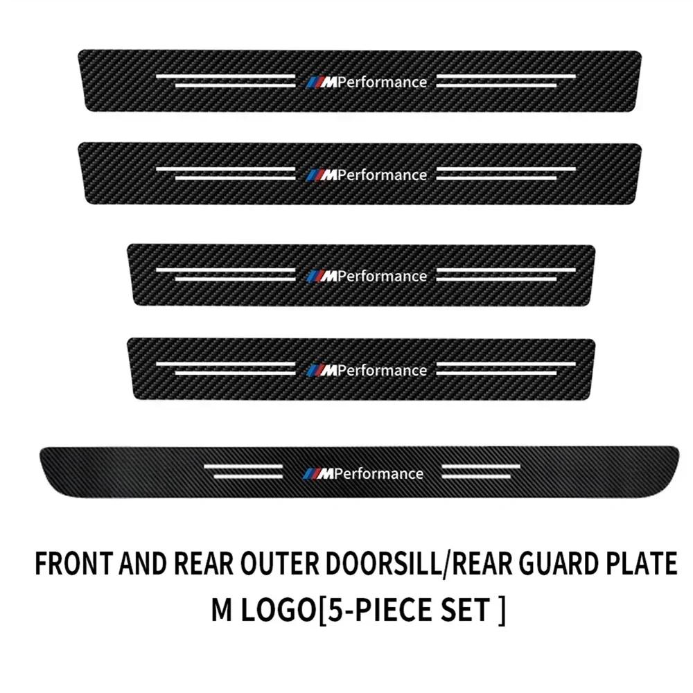 Car Sticker Hot 2025 New Leather Car Door Sill Anti Scratch Protector Sticker for Bmw Performance E46 E90 E60 F10 F30 E39 E36 F2