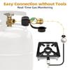 Universal Propane Tank Gauge Level Indicator For 5-40LB LP Tanks Color Coded Gas Meter For BBQ RV Heater Leak Detector QCC1Type1