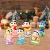 6 Stück Crayon Shinchan Actionfiguren Schreibtischdeko Sammlerstück Kinder Jugendliche