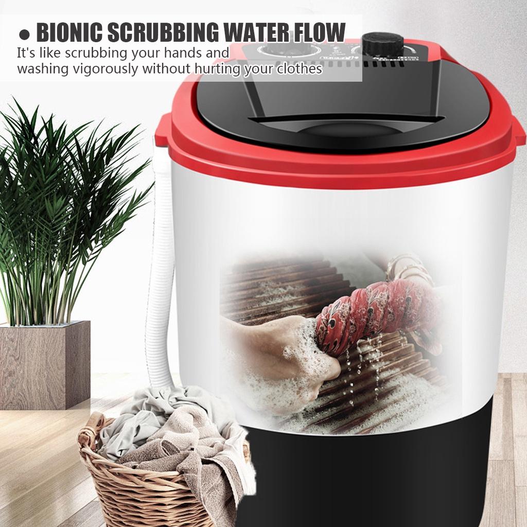 

Мини Бытовая Маленькая Однотрубная Детская Стиральная Машина 4,5 кг Таймер Полуавтомат Мини Машинка для Обуви 220 В Red single knob