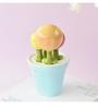 Ceramic Petal Measuring Spoon Set with Base - Floral Design for Kitchen Use