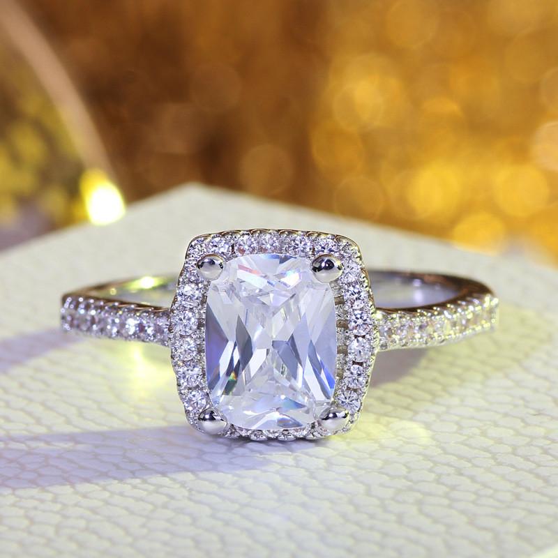 Elegant Fashion Brand Women Jewelry Wedding Engagement Ring With Timeless Design