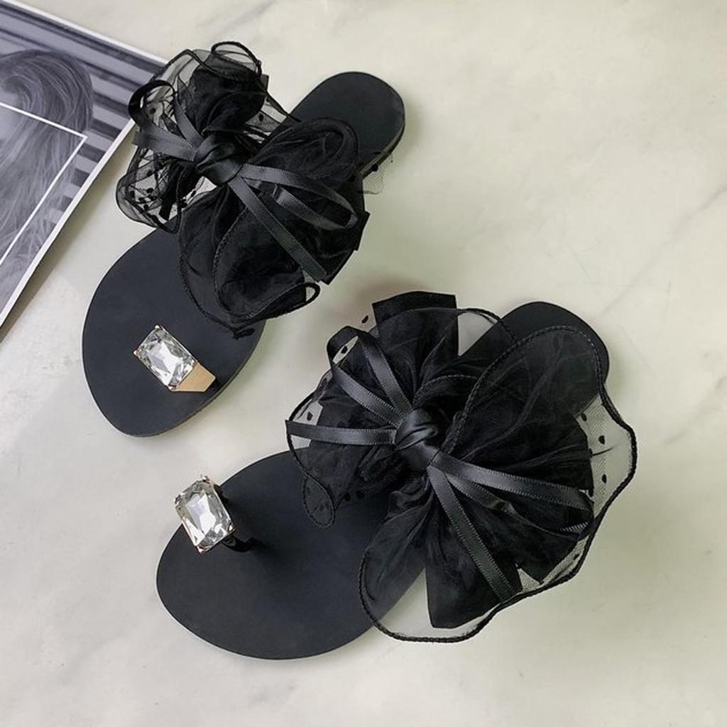 Kobiety śliczne muszki udekoruj antypoślizgowe klapki klapki damskie sandały plażowe