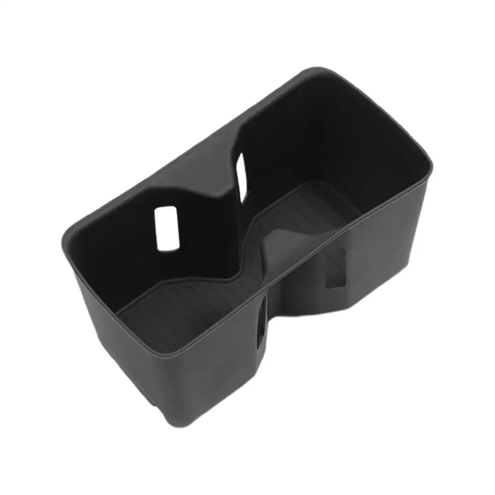 For Hyundai Santa Fe 2025 Car Water Cup Holder Central Storage Tray Control Interior Holder Silicone Drinks Accessories I0Q7
