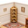 1/12 Dollhouse Simulation Miniature Corner Storage Rack Display Shelves Model Dollhouse Retro Scene Furniture Decoration Toys