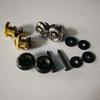 FLEOR 1 Pair of Mushroom Head Guitar Strap Locks Straplocks Buttons Gold/Chrome/Black Choose for Guitar Parts