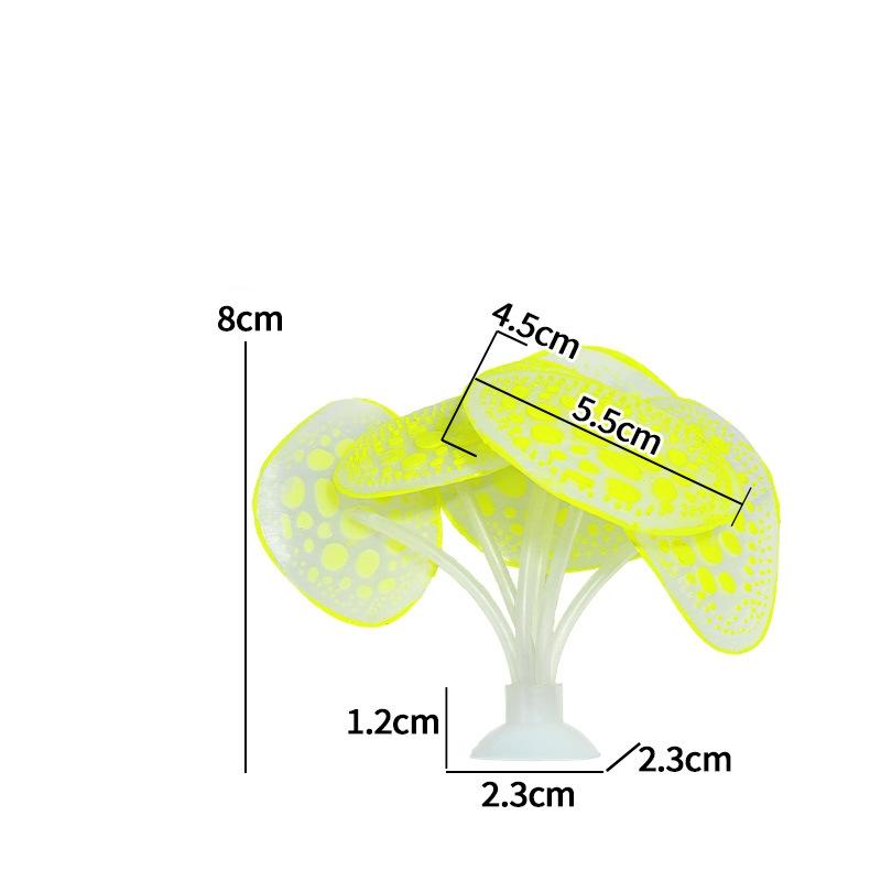 

Имитация искусственного растения гриб коралл силикон аквариум подводная трава водоросли аквариум аквариум украшение орнамент