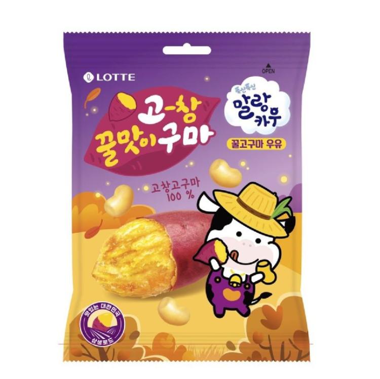 Lotte Malang Cow Sweet Potato Milk Candy 158g