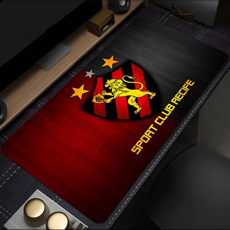 Sport Club Recife Crest mouse pad, rubber base, esports desk mat, mouse pad for gamers and office use, gaming desk , easy to clean mat