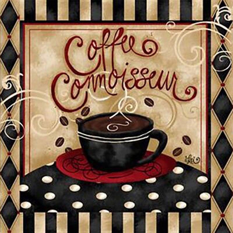 

5D DIY алмазная живопись кофейная чашка Алмазная вышивка цветок вышивка крестиком полная квадратная круглая дрель ремесла ручной домашний декор подарок Full Round 30x30CM