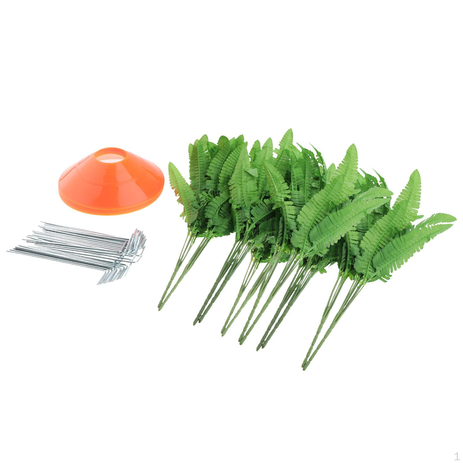 

Easter Carrot Garden Decoration Supplies Supply of The Party, Artificial Leaf 12pcs