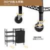 Laundry Laundry Basket Storage Washing Machine 5 with 2 Assembly W40xD30xH129cm Rack, Rack, Rack, Tiers, Basket, Options, Black,