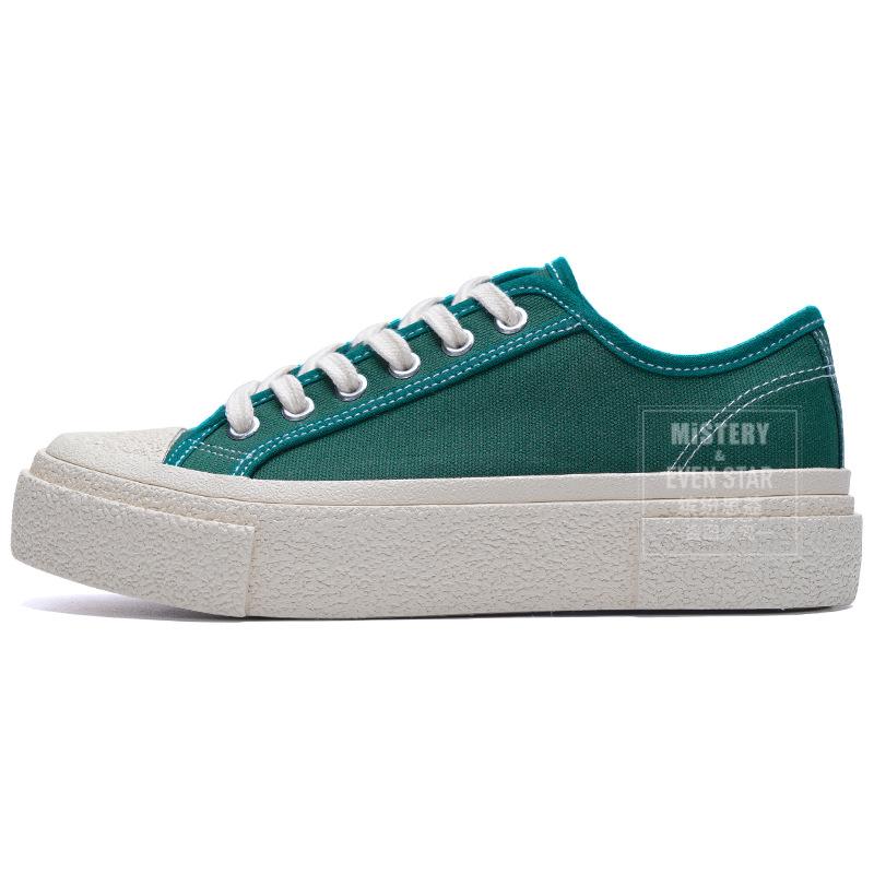 Hot sale spring new crooked brand geometric multi-layer retro canvas shoes 1301