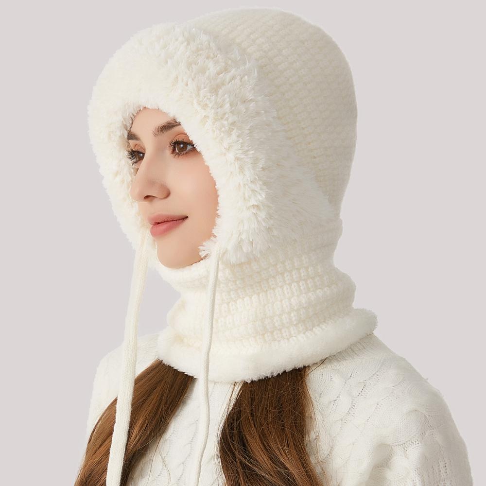 Wind-Resistant Balaclavas Face Mask Neck Scarf Set Hooded Balaclava Ski Hat  for Cold Weather