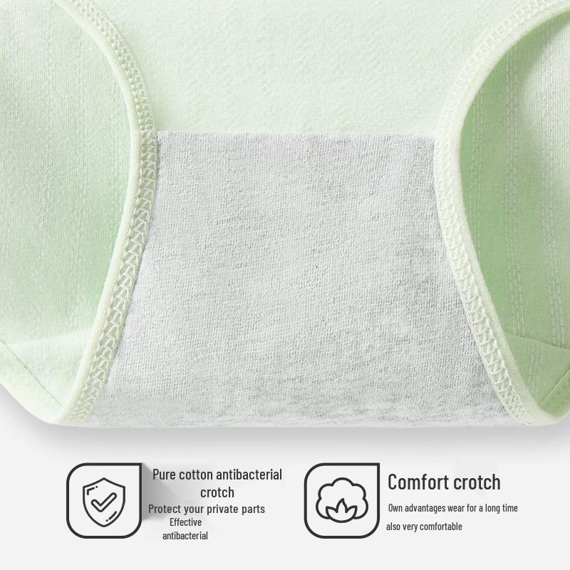 LANGSHA Women's Pure Cotton Mid-Rise Antibacterial Underwear