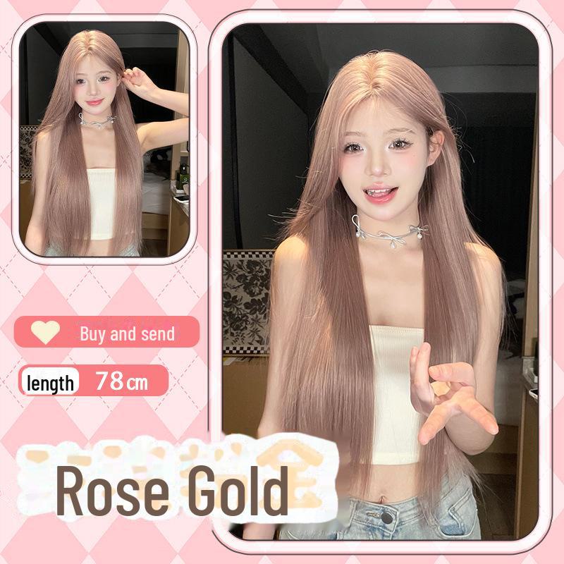 Siyu Wig: Lace Front Long Straight Hair – Natural Full Head Cover