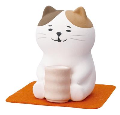 Decore Corporation Yururi Biyori Relaxing Aroma Mascot Cat W4 H6 Size Approx. D5.5 YB-86811