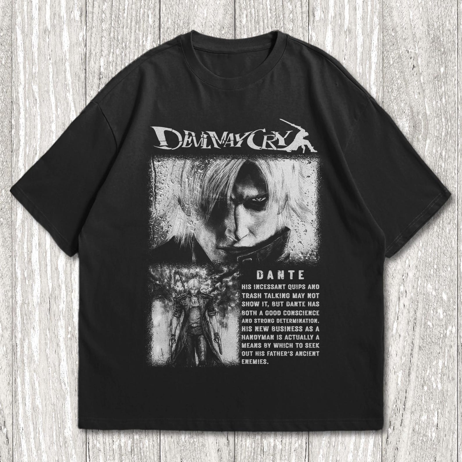 Limited Dante Devil May Cry Vintage T-Shirt, Gift For Women and Man Unisex T-Shirt S