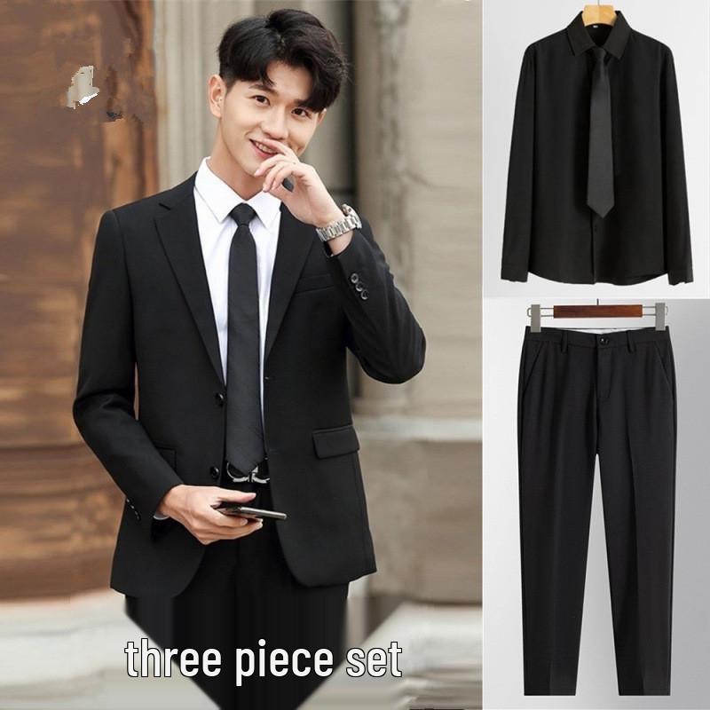 

«Мужские фактурные костюмы в корейском стиле»: Облегающие топы и пальто для женихов и друзей жениха — идеальный вариант для свадеб и официальных деловых мероприятий. 4XL (Recommended for 190-210 lbs)