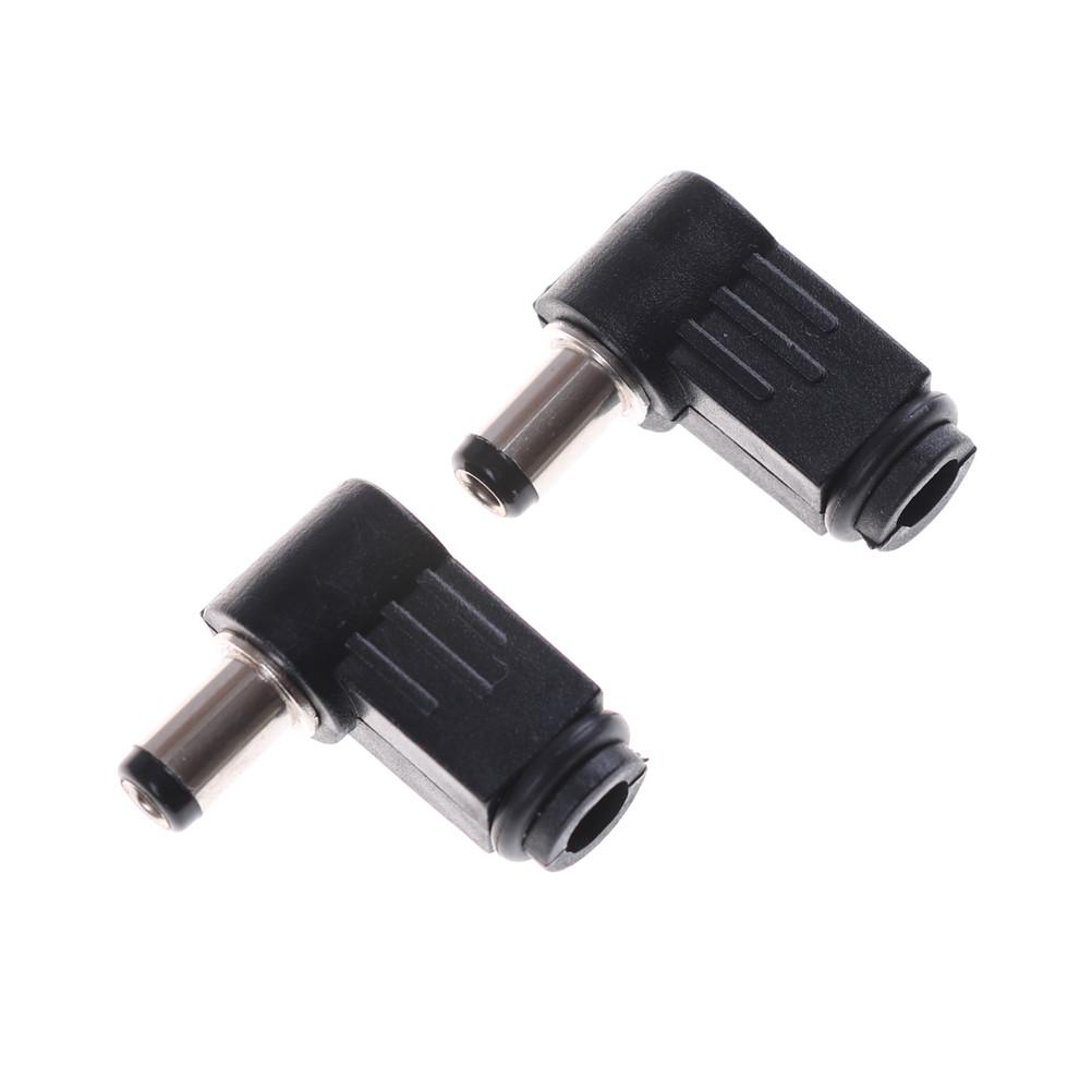 2.5x5.5mm Right Angle L 90 Male Plug Jack DC Power Tip Socket Con