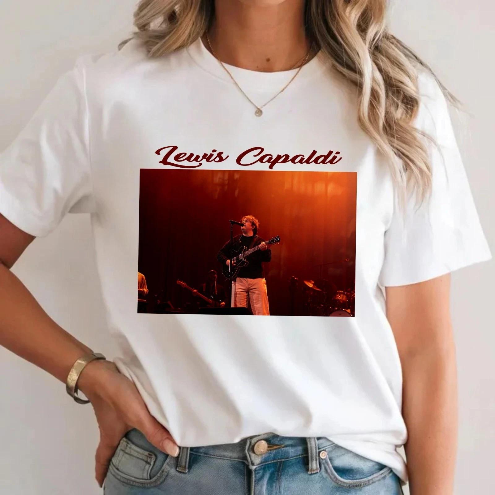 Lewis Capaldi UK Tour 2026 T-Shirt Indie Music Fan Concert Singer Gift Tee Top S