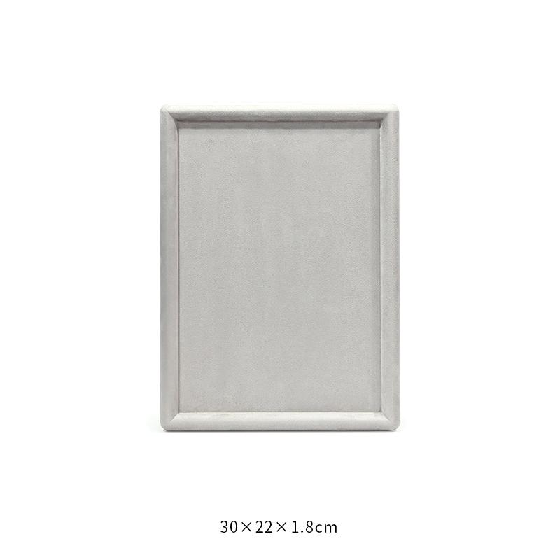 Fashion Jewelry Tray Show Stand Shop Organizer Velvet Solid Color Jewelry Display Tray Necklace Glasses Watch Display Props