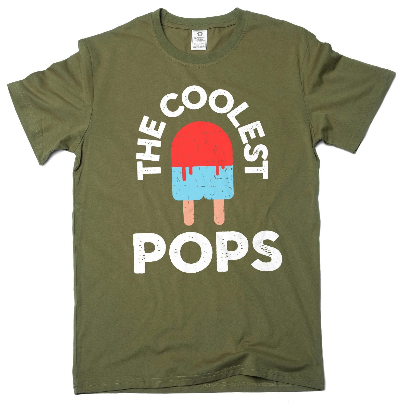 Men s Coolest Pops T-shirt, Grandpa Funny gifts, Papa Father s day Tee, the best grandfather gifts men s tee S